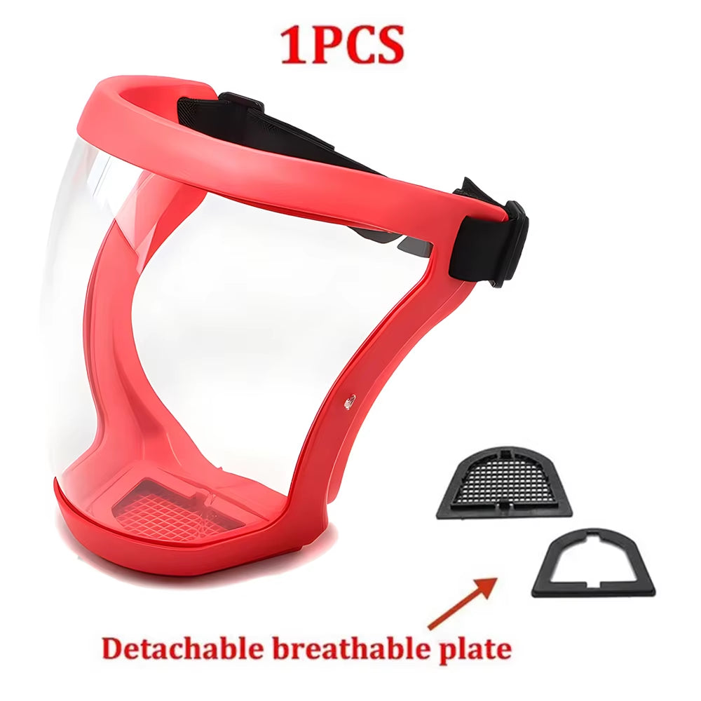 Work Protection Mask Full Face Protector Shield Transparent Facial Protector Face Protective Screen Kitchen Accessories Gadgets