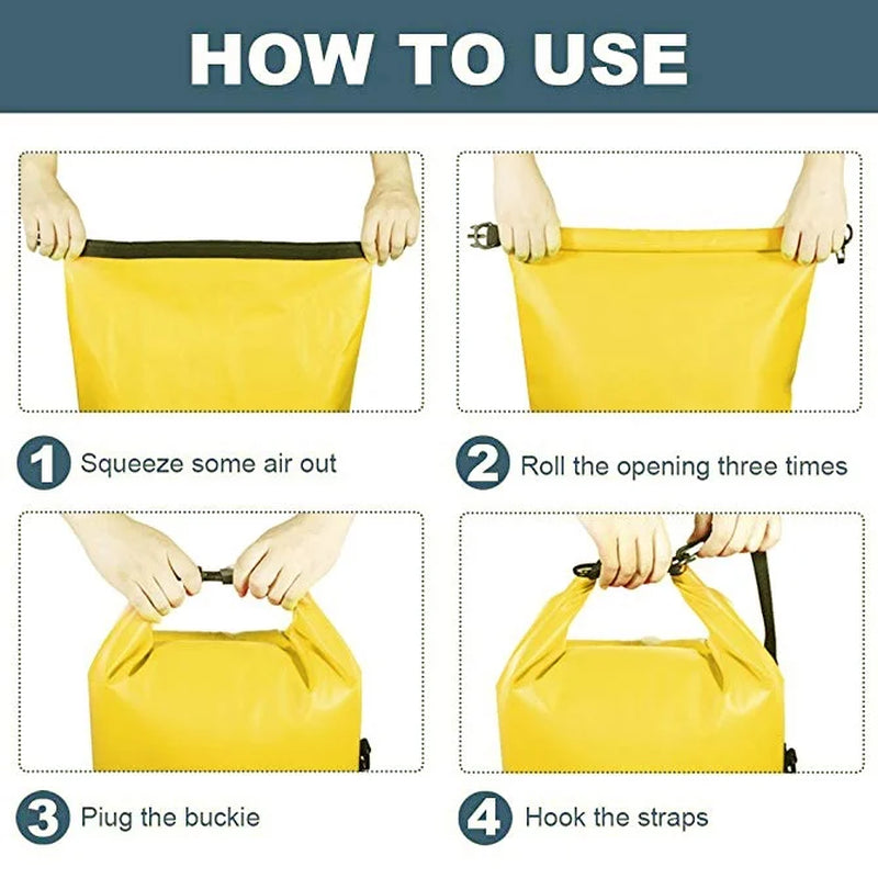 20 LT Waterproof Dry Bag with Outer Pocket